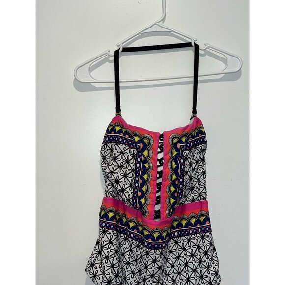 Trina Turk Tanzania Scarf Bandeau One Piece : Women’s Size 18W - Picture 3 of 7